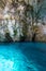 Inside Blue Grotto on south part of Malta island