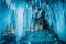 Inside the blue ice cave at Lake Baikal, Siberia, Eastern Russia