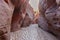 Inside of Buckskin Gulch Slot Canyon.