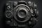 Inside camera gear abstract background graphic design