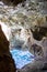 Inside the Cave of Neptune on Sardinia, Italy