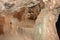 Inside the Cave of Qenqo, once used for sacrificial practices and death rituals of the Incas, Cusco, Peru