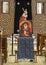 Inside of the Cavern Church known as Abu Serga in Coptic Christian Cairo, Egypt.