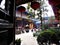 Inside a Chinese temple, hanging red lanterns and religion