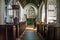 Inside the church at Selworthy in Somerset