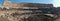 The inside of the Coliseum in Rome, Italy - panorama