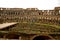 Inside of the coloseum in Rome