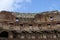 Inside of the colosseum in Rome