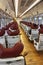 Inside a deserted Japanese train