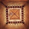 Inside of Giotto\'s bell Tower vintage effect. Florence Cathedral.
