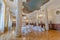 Inside the Hilton Moscow Leningradskaya Hotel. Russia