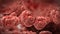 Inside human body,red blood cells,highly detailed texture, stock footage