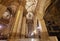 Inside impressive Giralda Cathedral in Seville. Spain