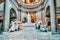 Inside, interior of French Mausoleum for Great People of France - the Pantheon in Paris. Monument La Convention Nationale