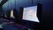 Inside of internet cafe modern place for gamers