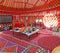 Inside the Kyrgyz yurt