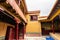 Inside of Lamayuru Monastery Tibet Buddhsim Temple in Summer