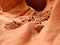 Inside Lower Antelope Canyon - loose sand and rocks - people -Arizona Navajo USA