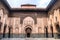 Inside the medersa Ben Youssef in Marrakesh, Morocco