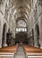 Inside medieval cathedral.
