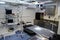 Inside Mobile Hospital. Operating room of the field hospital