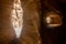 Inside a Nabatean dwelling at Little Petra, Jordan