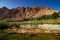 Inside the narrow canyon of Wadi Tiwi at Shab near Mascat in Oman