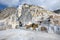 Inside an open cast Carrara marble quarry, Tuscany