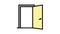 Inside opened door color icon animation