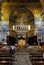 Inside the ornate Basilica of Santa Maria in Trastevere, Rome, Italy