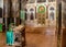 Inside orthodox church Holly trinity in Leskovac Serbi