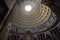 Inside the Pantheon building in Rome, Italy