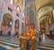 Inside of Piacenza Cathedral, on April 6 in Piacenza, Italy