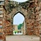 Inside the Qutub Minar Complex with antic ruins and inner square. UNESCO World Heritage in Mehrauli, Old Architecture inside Qutub