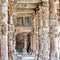 Inside the Qutub Minar Complex with antic ruins and inner square. UNESCO World Heritage in Mehrauli, Old Architecture inside Qutub