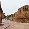 Inside the Qutub Minar Complex with antic ruins and inner square. UNESCO World Heritage in Mehrauli, Old Architecture inside Qutub