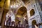 Inside St. Mark`s Basilica of vaulting, nave & transept.