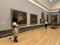 Inside Tate Britain , an art museum on Millbank in the City of Westminster in London