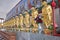 INSIDE THE TEMPLE : STANDING GOLD BUDDHAS