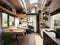 Inside the tiny house with economical spacing but neat and clean