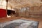 Inside of a traditional bedouin tent