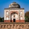 Inside view of architecture tomb inside Sunder Nursery in Delhi India, Sunder Nursery is World Heritage Site located near Humayun