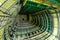 Inside view of the baggage compartment of a cargo plane