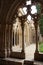 Inside view of the beautiful arches of the Monastery of Poblet cat. Reial Monestir de Santa Maria de