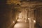 Inside View of the Brick Walls and Stone Columns of the Ancient Step Pyramid of Djoser in the Saqqara necropolis