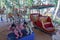 Inside view of Carousel funfair ride, Chennai, India, Jan 29 2017