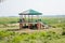 Inside view of Kaziranga National Park of northeast Indian state of Assam. Watchtower of Kaziranga National Park.