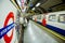 Inside view of London Underground