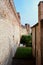 Inside view of the Majestic city walls of Cittadella, Italy 