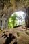 Inside view from Meziad cave in Apuseni mountains